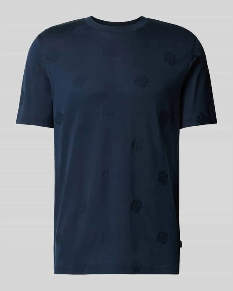 HUGO BOSS T-Shirt aus reiner Baumwolle Modell 'Thompson Marine