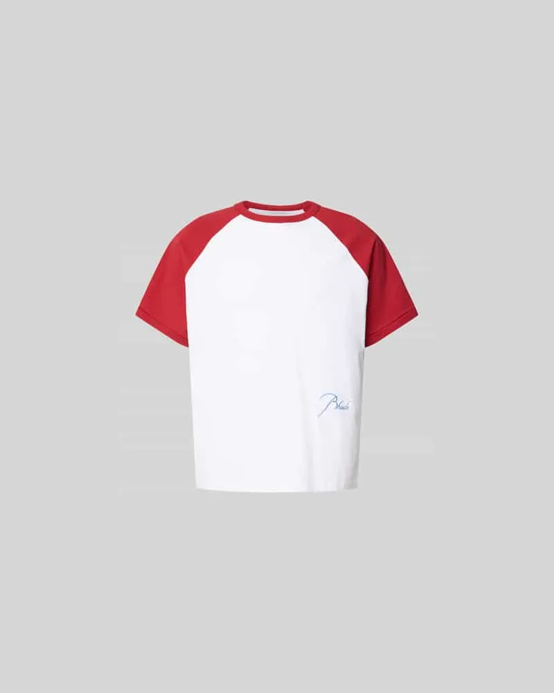 RHUDE T-Shirt mit Label-Stitching Offwhite