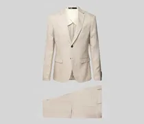 Slim Fit Anzug mit feinem Strukturmuster Modell 'Lino