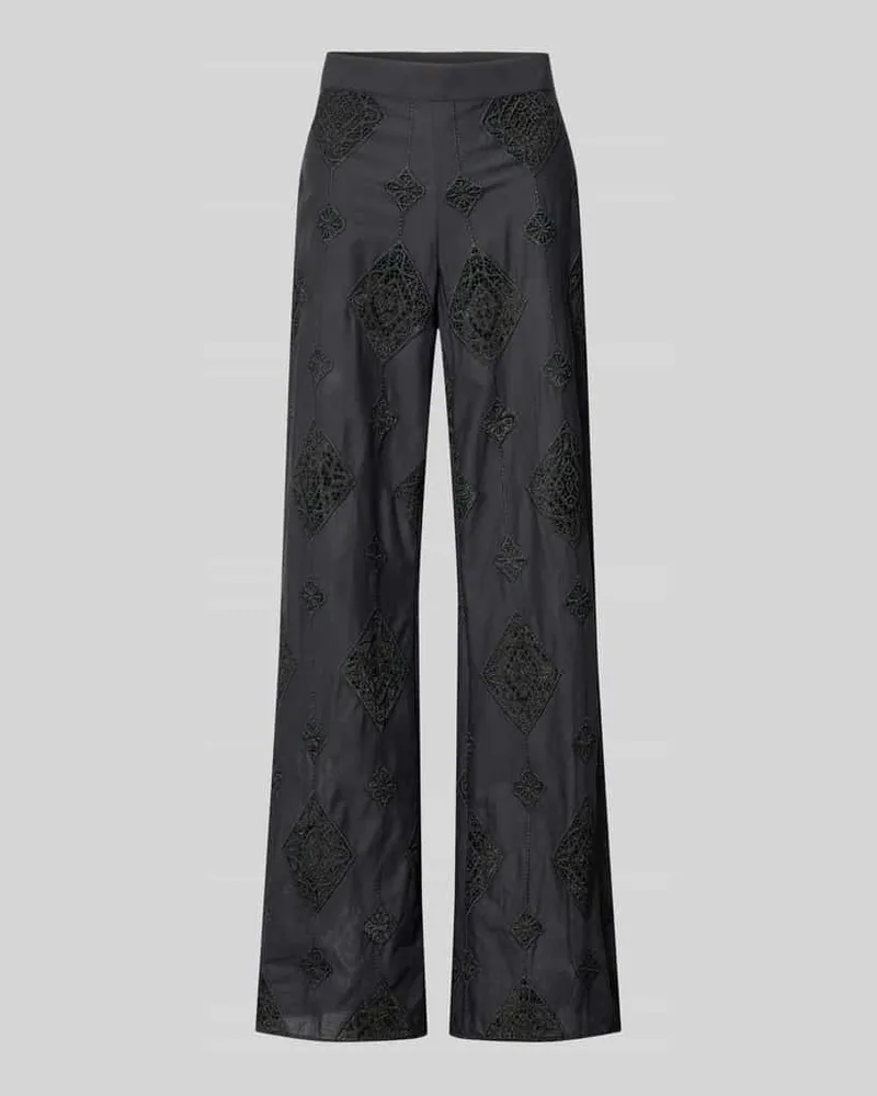 ba&sh Hose aus Baumwolle mit Häkelspitze Modell 'MIKE Black
