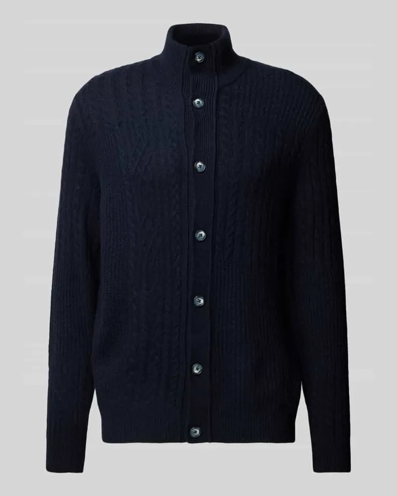 Brax Regular Fit Strickjacke mit Viskose-Anteil Modell 'Jeff Marine