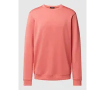 Sweatshirt mit geripptem Rundhalsausschnitt Modell 'harry