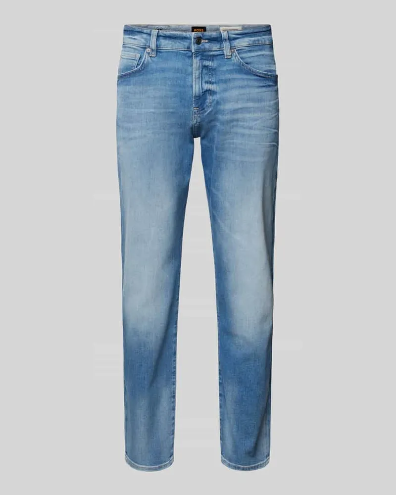 HUGO BOSS Regular Fit Jeans im 5-Pocket-Design Jeansblau