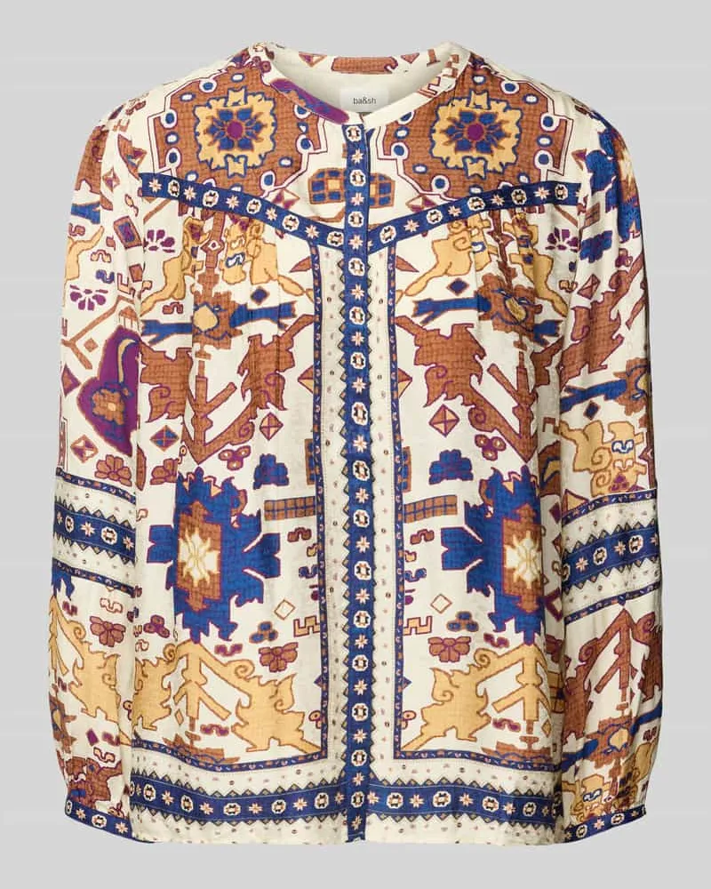 ba&sh Relaxed Fit Bluse mit Rundhalsausschnitt Modell 'VERONE Ecru