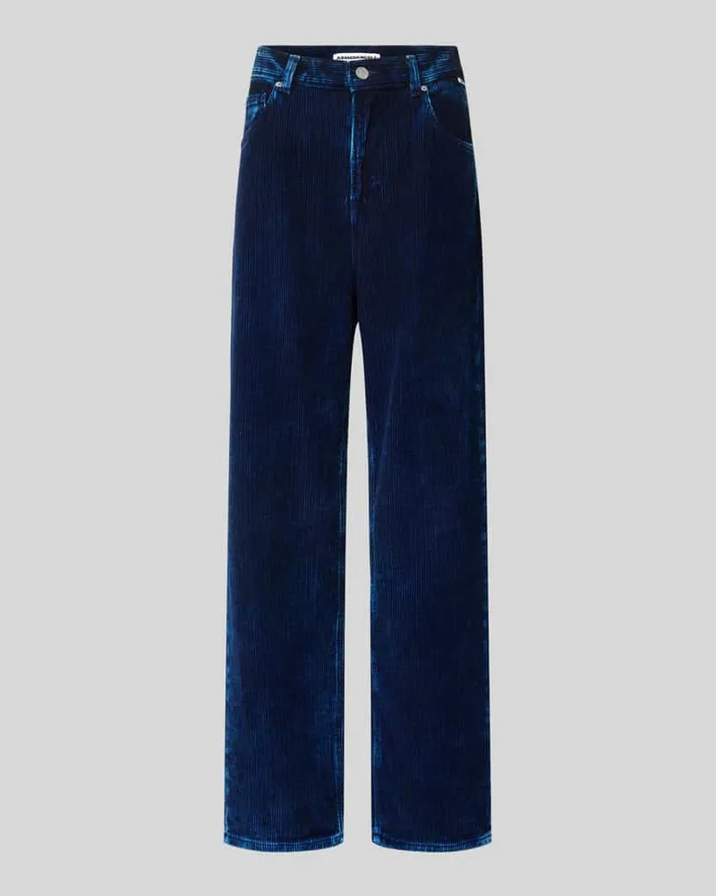 Armedangels Loose Fit Hose aus Cord Modell 'HAAYI INDIGO CORD Jeansblau
