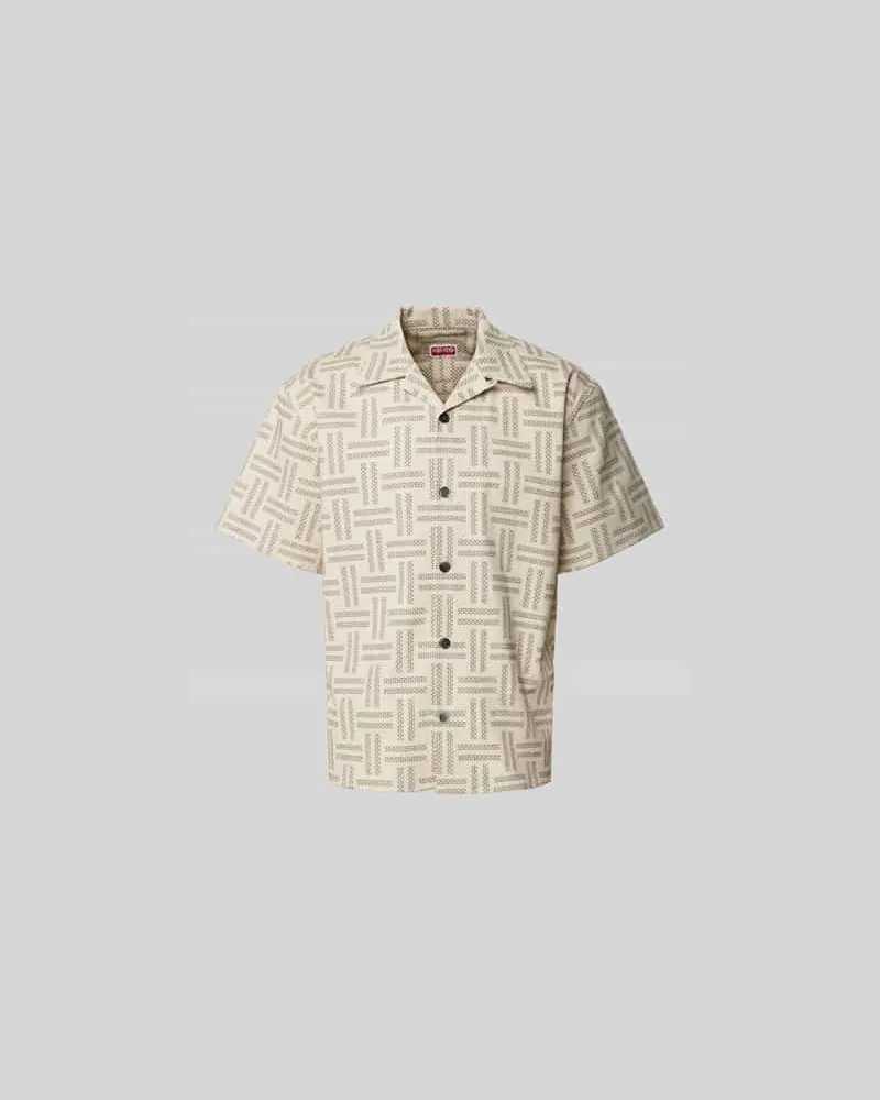 Kenzo Freizeithemd mit Knopfleiste Sand