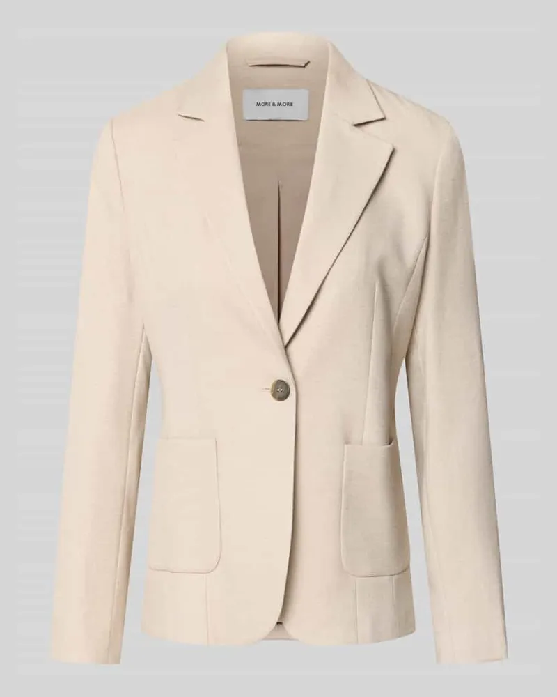 More & More Blazer mit Viskose-Anteil Sand