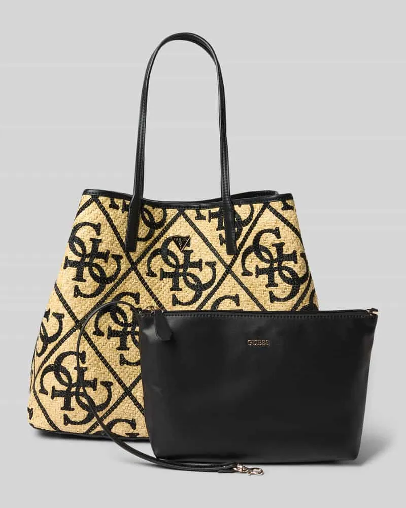 Guess 2-in Shopper mit Logo-Muster Modell 'KIRSTEN LARGE Black