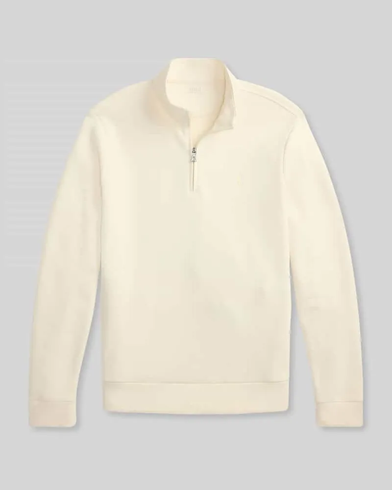 Ralph Lauren Regular Fit Troyer aus Baumwoll-Mix Offwhite