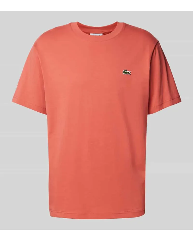 Lacoste T-Shirt mit Rundhalsausschnitt Modell 'BASIC Rot