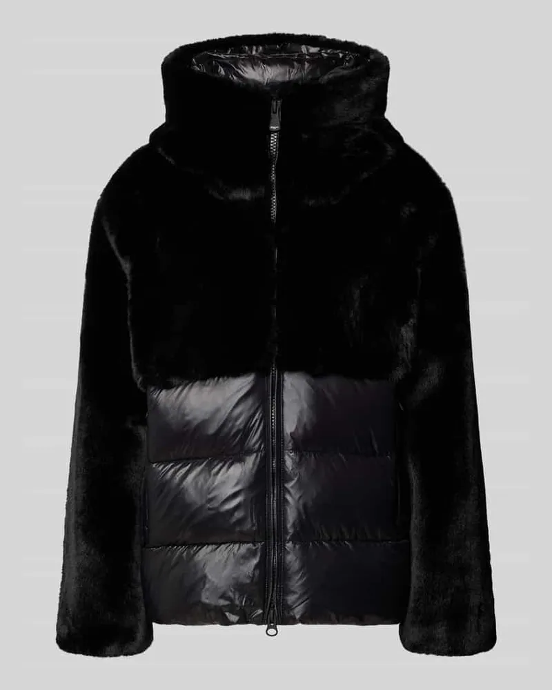 Blauer Steppjacke mit Zweiwege-Reißverschluss Modell 'FANEVIL Black