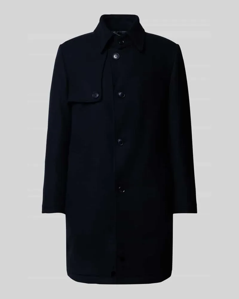 Drykorn Kurzmantel mit Umlegekragen und Knopfleiste Modell 'SKOPJE Black
