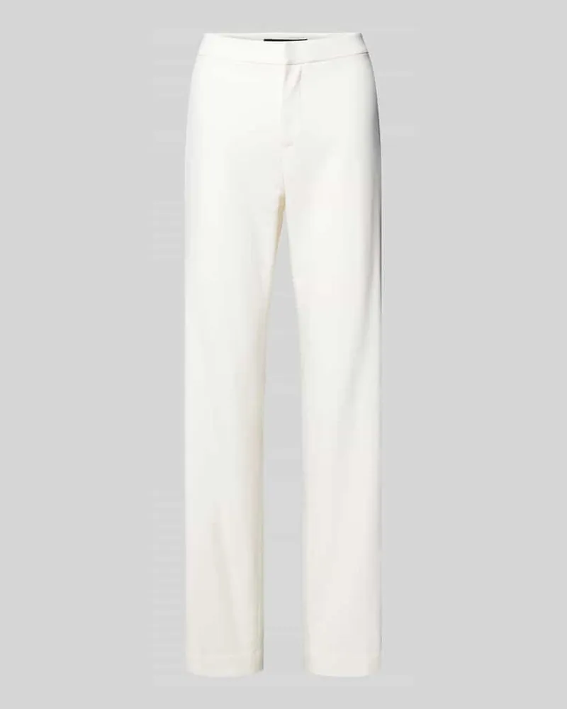 Ralph Lauren Straight Leg Stoffhose mit Paspeltaschen Modell 'QUARTILLA Offwhite