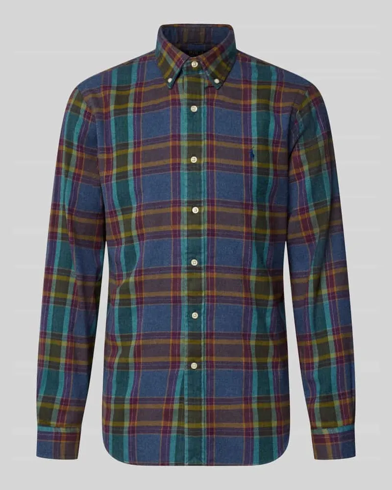 Ralph Lauren Custom Fit Freizeithemd aus reiner Baumwolle Lila