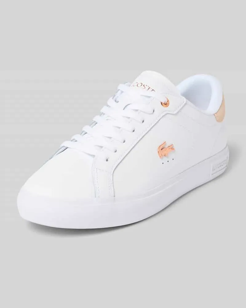 Lacoste Sneaker aus echtem Rindsleder Weiss