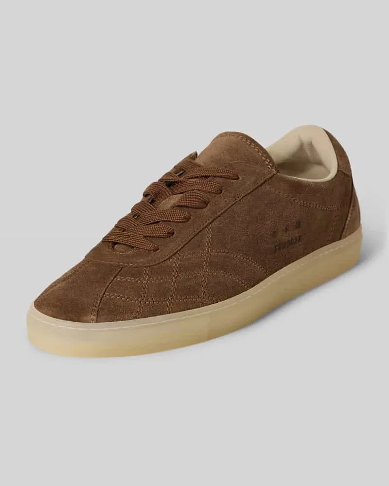 Copenhagen Sneaker aus echtem Leder mit Logo-Detail Camel