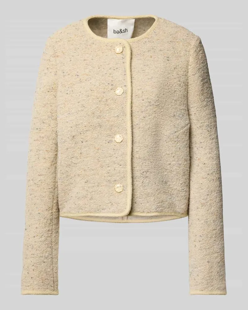 ba&sh Blazer mit Strukturmuster Modell 'DEREDITH Ecru