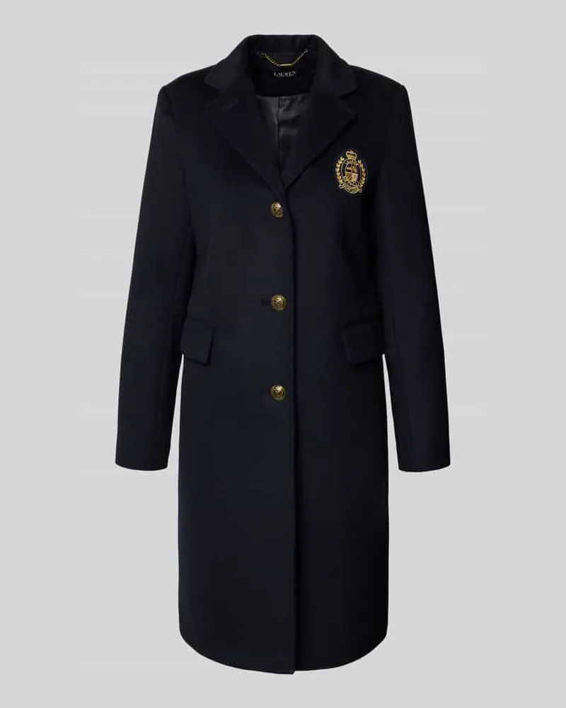 Ralph Lauren Mantel mit Label-Stitching und Pattentaschen Dunkelblau