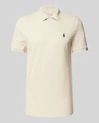 Ralph Lauren Tailored Fit Poloshirt mit Logo-Stitching Sand