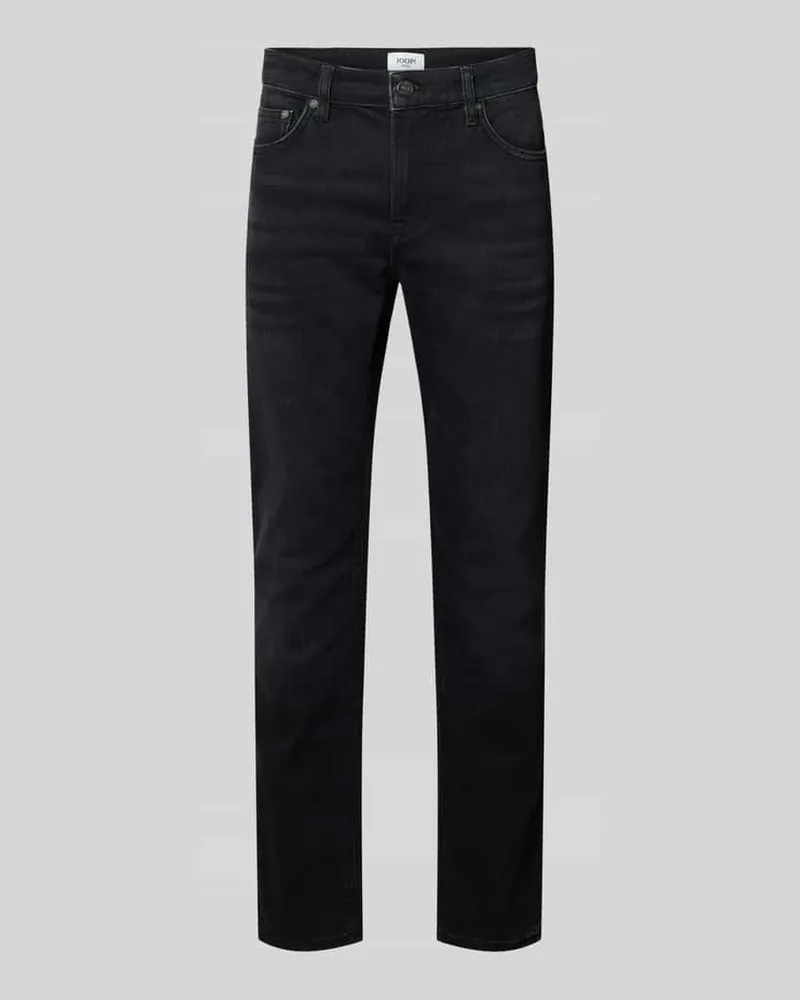 JOOP! Modern Fit Straight Jeans aus Baumwoll-Mix Modell 'Mitch Anthrazit