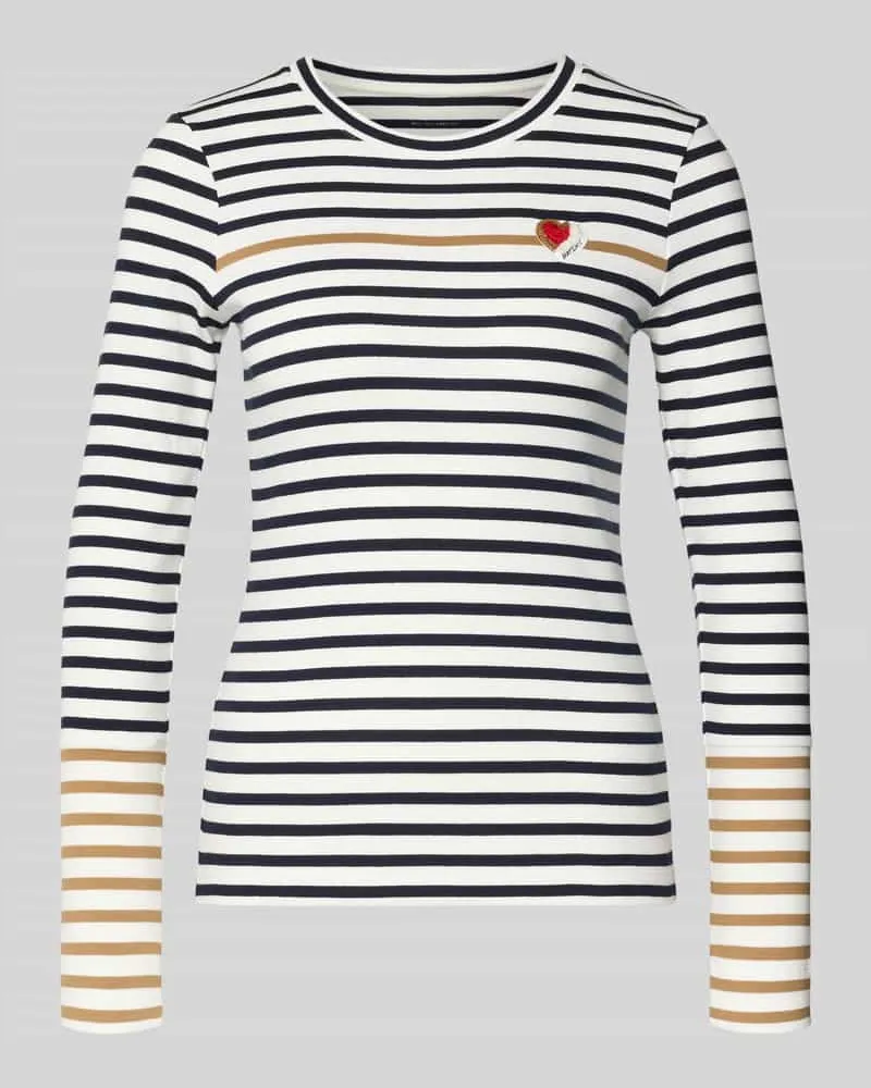 Marc Cain Longsleeve mit Label-Detail Sand