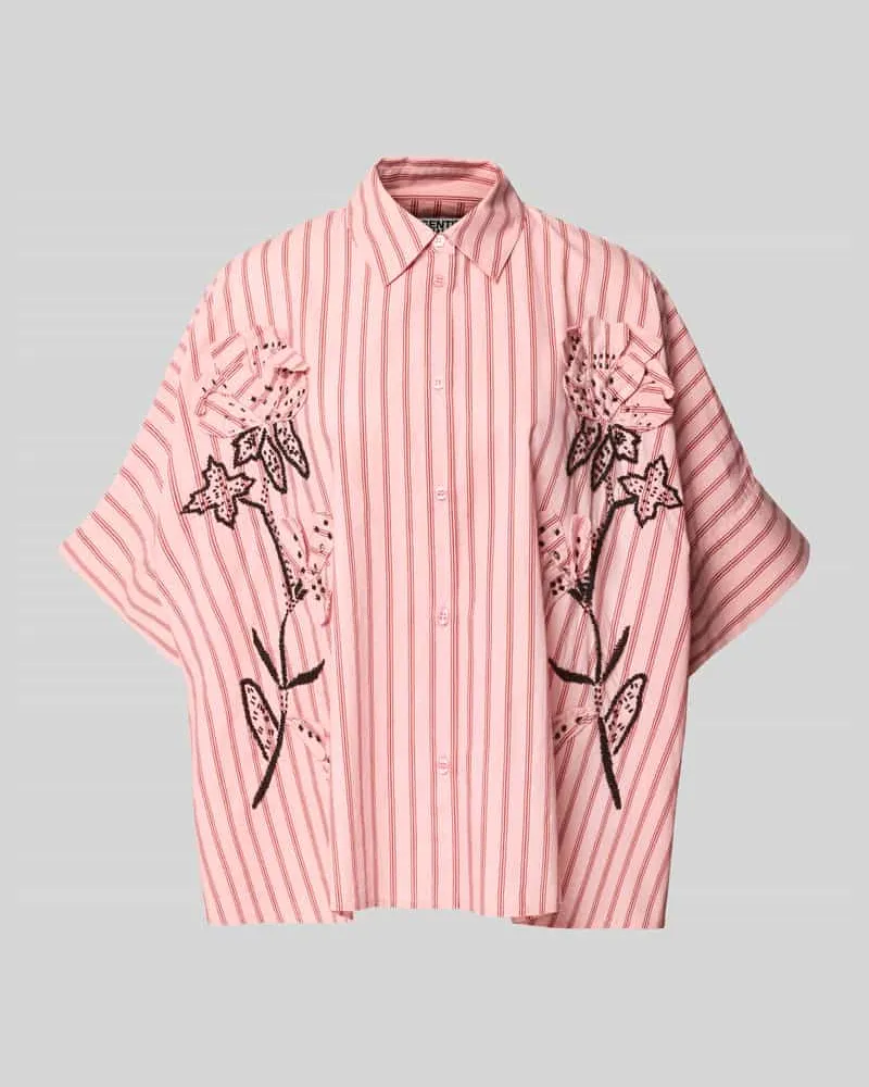 Essentiel Oversized Kurzarmbluse aus reiner Baumwolle Modell 'JONKOE Rosa