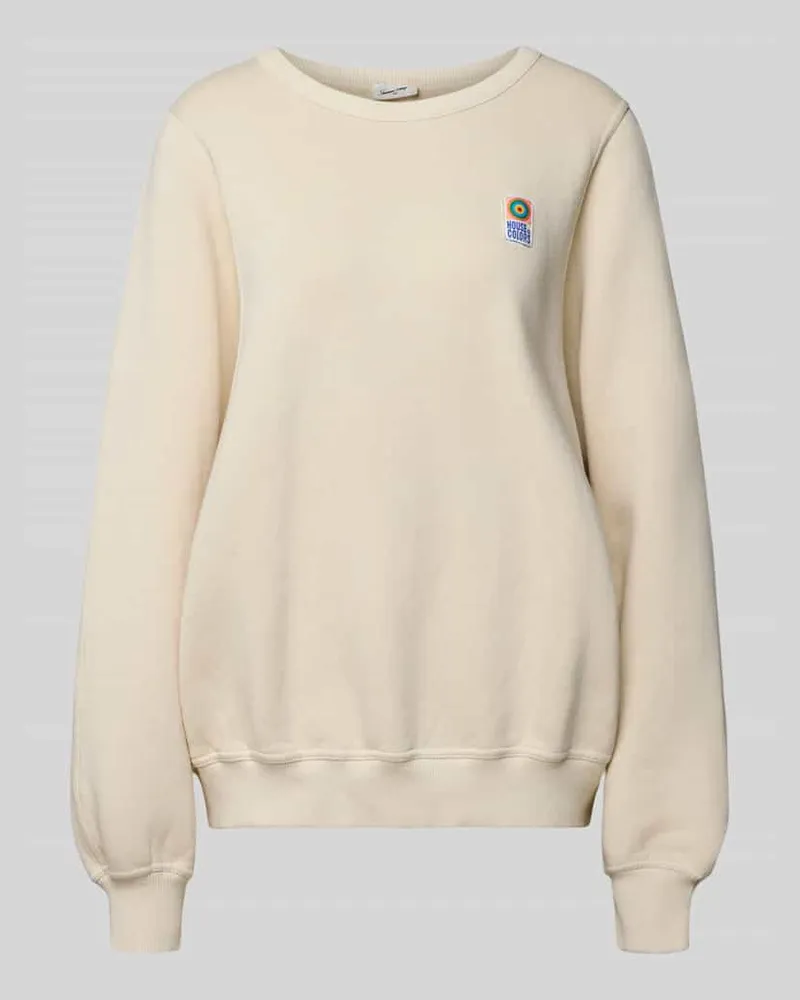 American Vintage Sweatshirt mit gerippten Abschlüssen Modell 'FIKY Offwhite