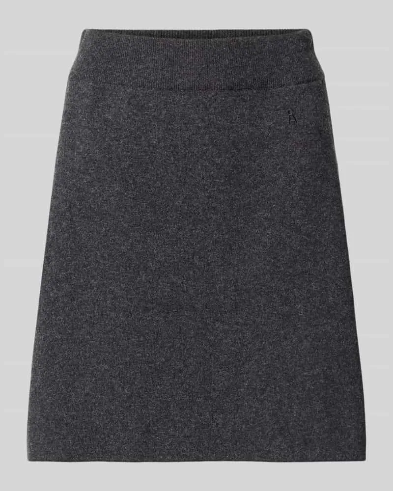 Armedangels Slim Fit Mini-Rock aus Baumwoll-Mix Anthrazit
