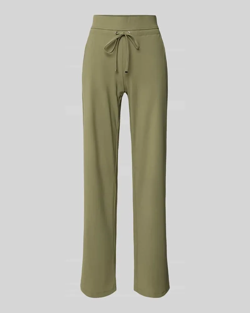RAFFAELLO ROSSI  Straight Leg Sweatpants mit elastischem Bund Oliv