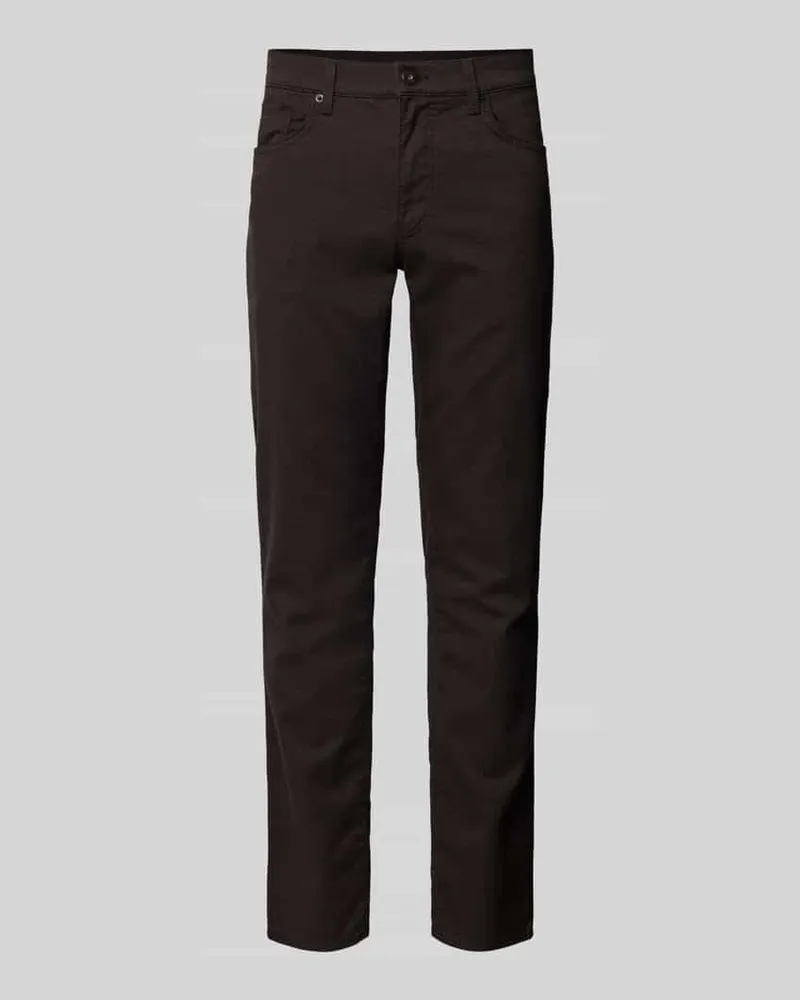 Brax Stoffhose mit Viskose-Anteil im 5-Pocket-Design Modell 'Cadiz Mittelbraun