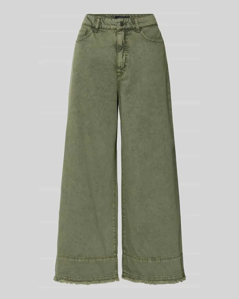 Marc Cain Wide Fit Jeans mit Lyocell-Anteil im 5-Pocket-Design Oliv