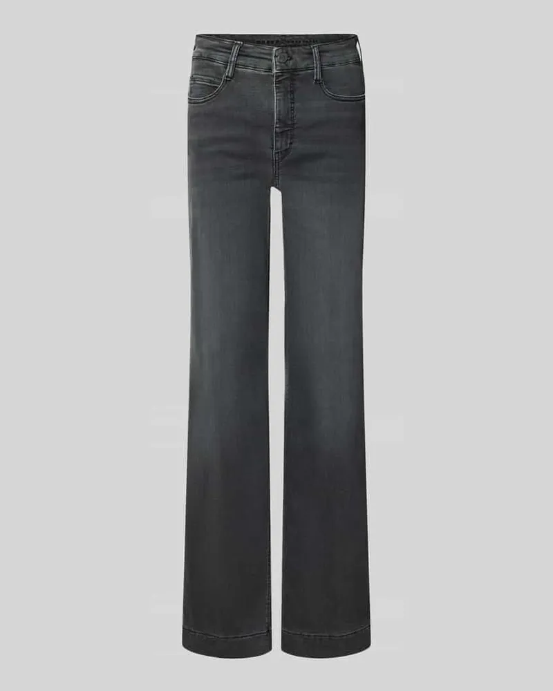 MAC Jeans Wide Leg Jeans aus Baumwoll-Mix Modell 'DREAM WIDE Mittelgrau