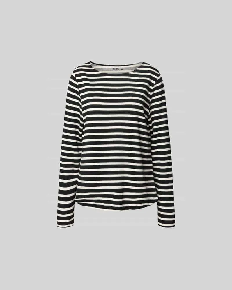 Juvia Relaxed Fit Longsleeve aus Baumwoll-Mix Black
