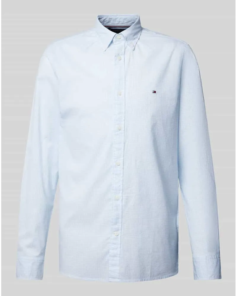 Tommy Hilfiger Slim Fit Freizeithemd mit Button-Down-Kragen Hellblau