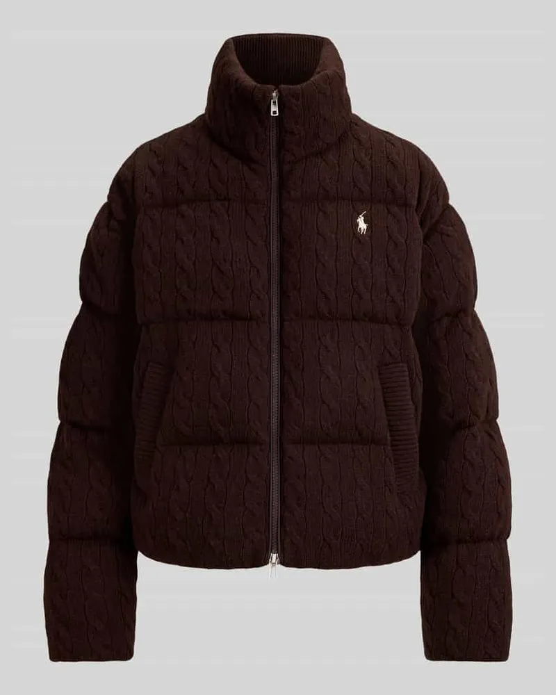 Ralph Lauren Regular Fit Steppjacke aus Woll-Kaschmir-Mix Schoko