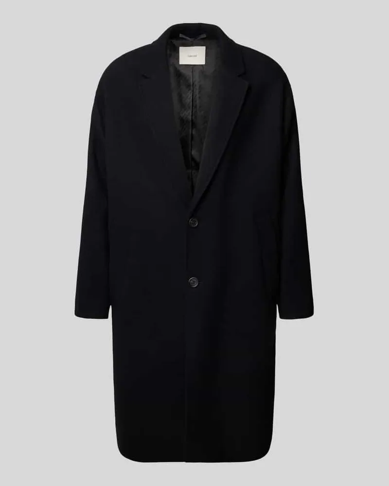 Selected Homme Regular Fit Wollmantel mit Reverskragen Modell 'MILO Black