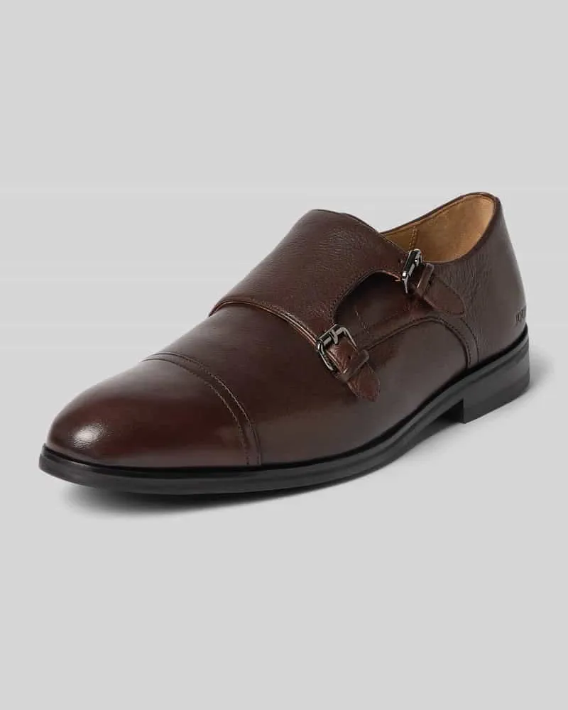 JOOP! Schnürschuhe aus echtem Rindsleder Modell 'estate kleitos Dunkelbraun