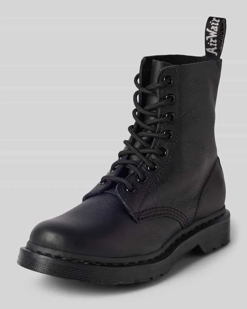 Dr.Martens Schnürboots aus Leder mit Zugschlaufe Modell 'Pascal Black
