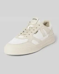 HUGO BOSS Sneaker aus echtem Leder Modell 'Baltimore Beige