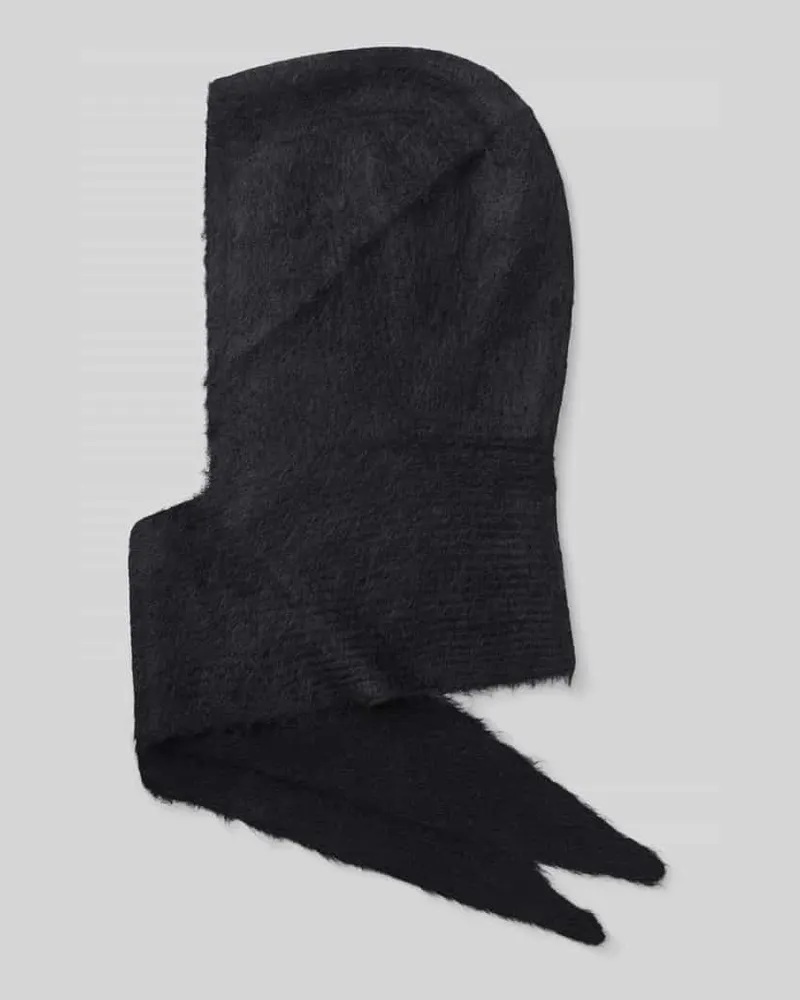 Drykorn Mütze aus Alpaka mit Kapuze Modell 'PELAGONIE Black