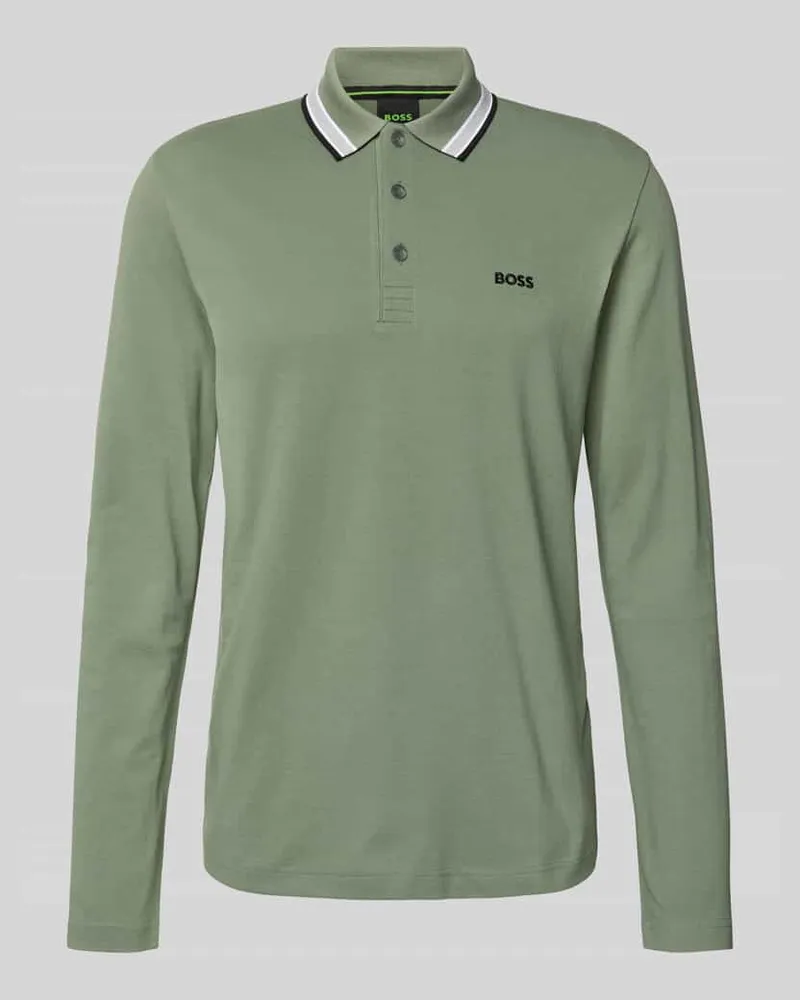 HUGO BOSS Regular Fit Poloshirt aus reiner Baumwolle Lind