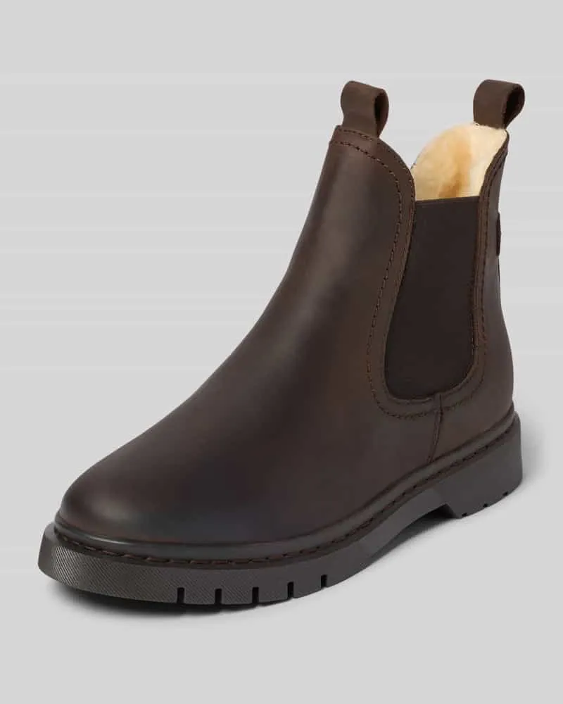 Tamaris Chelseas aus echtem Rindsleder Dunkelbraun