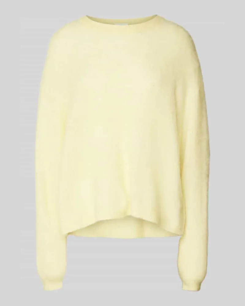 American Vintage Oversized Wollpullover mit Rundhalsausschnitt Modell 'NENYBAY Hellgelb