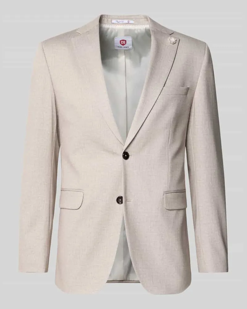 CG Slim Fit 2-Knopf-Sakko Modell 'Paul Beige