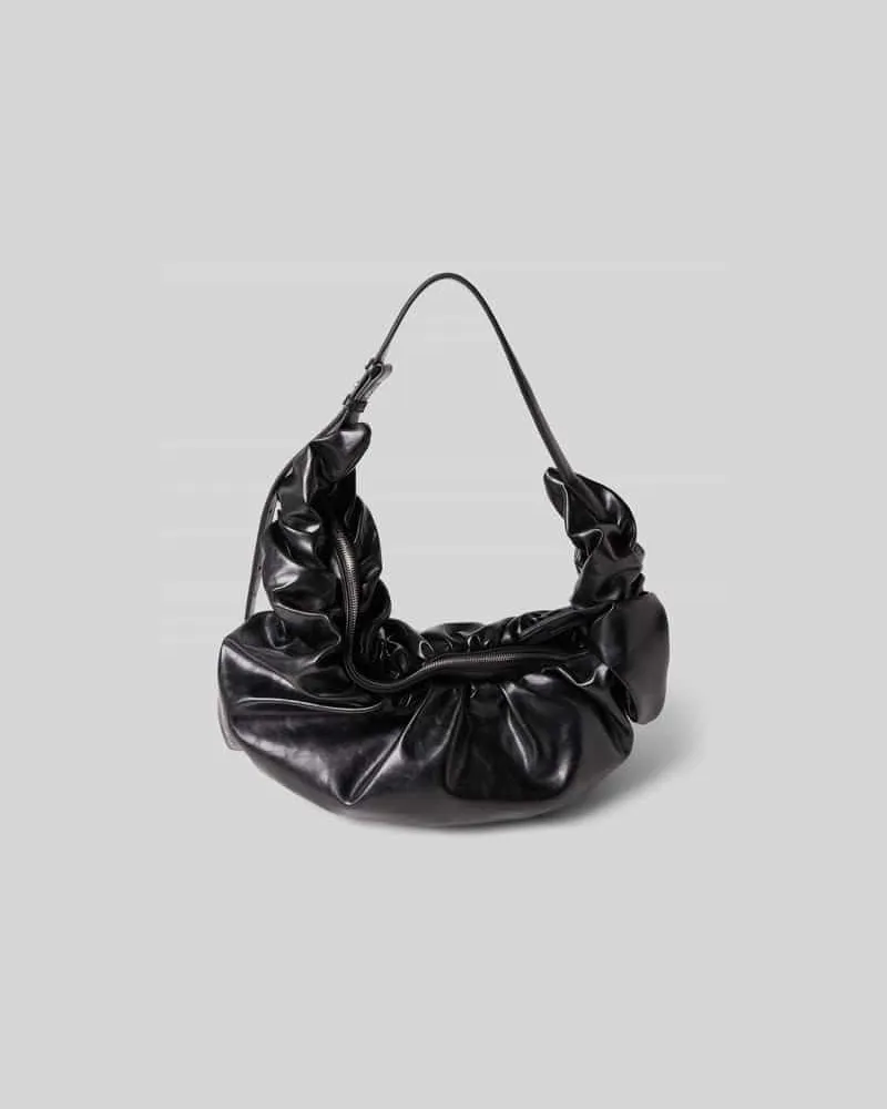 Diesel Shoulder Bag mit Raffungen Black