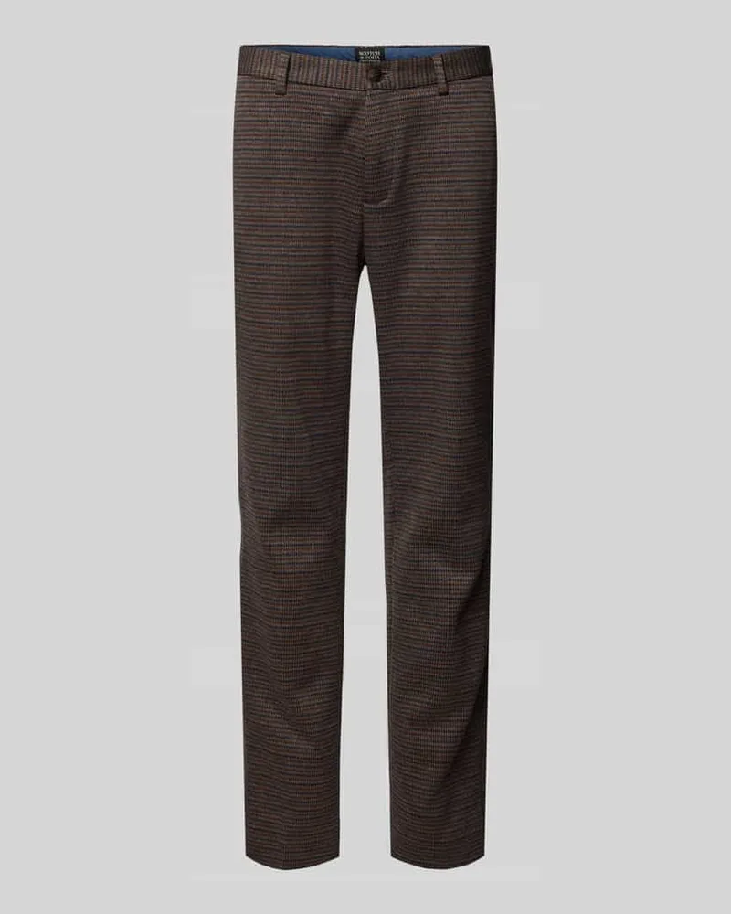Scotch&Soda Slim Fit Stoffhose mit französischen Eingrifftaschen Mittelbraun