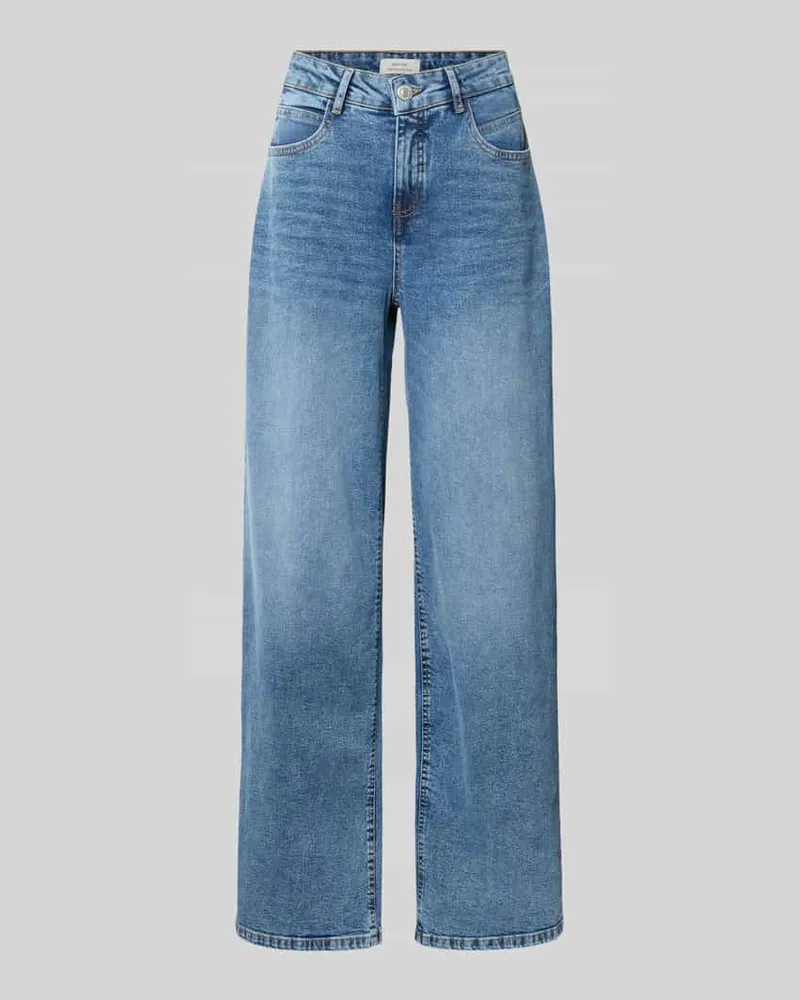 OPUS Wide Leg Jeans mit Eingrifftaschen Modell 'Miva coastal Hellblau