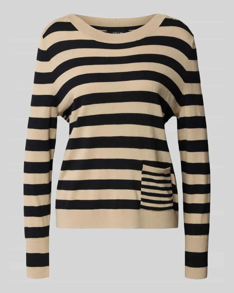 Marc Cain Strickpullover mit Eingrifftasche Sand