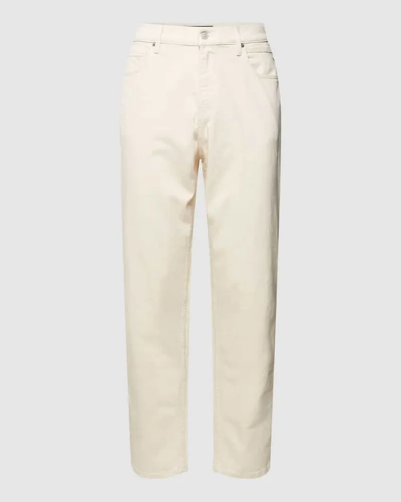 Replay Relaxed Fit Jeans mit Knopf- und Reißverschluss Modell 'SANDOT Offwhite