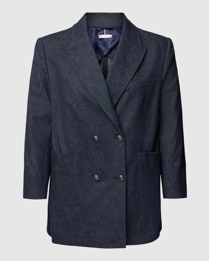 Tommy Hilfiger PLUS SIZE Mantel mit aufgesetzten Taschen Dunkelblau